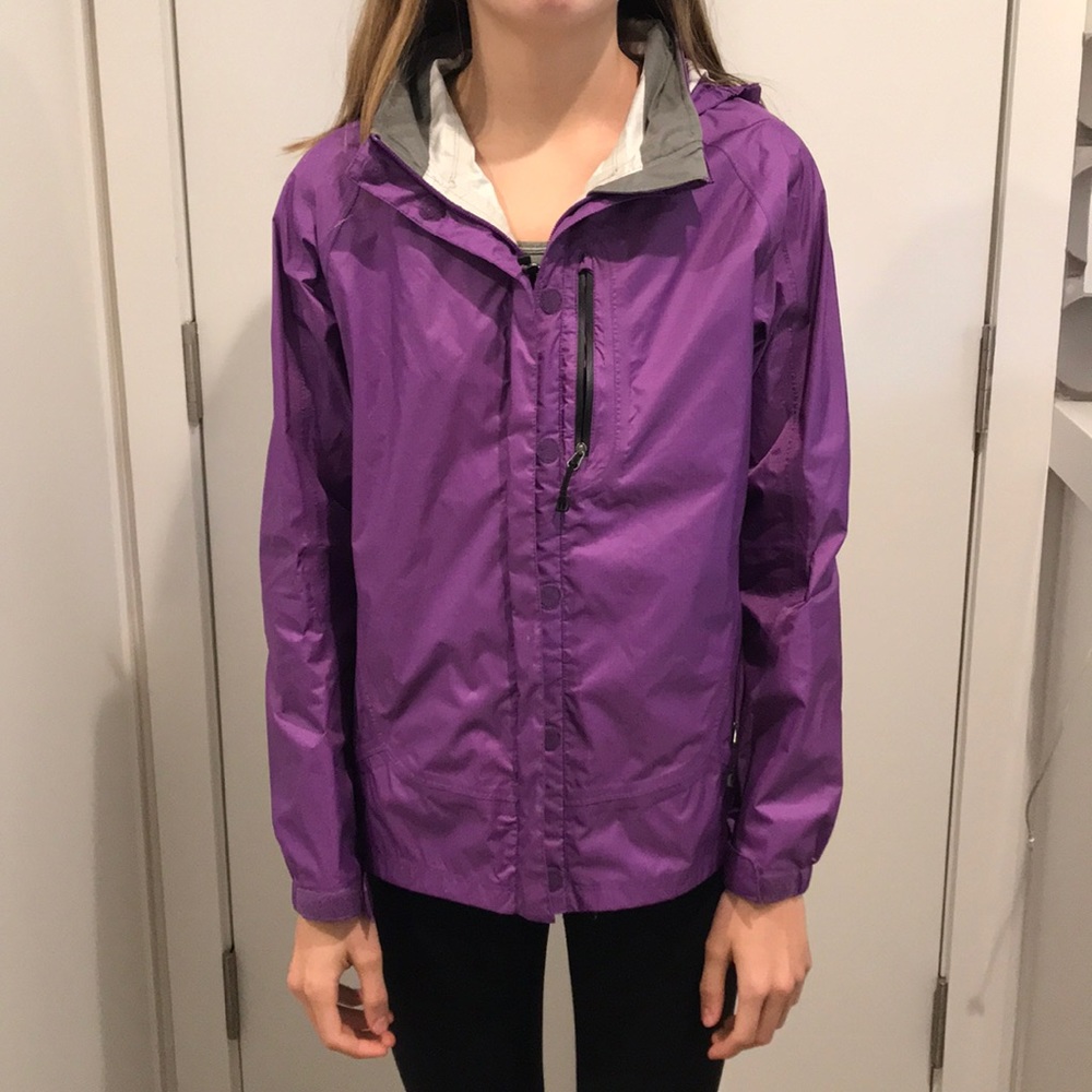 purple kids rain jacket!